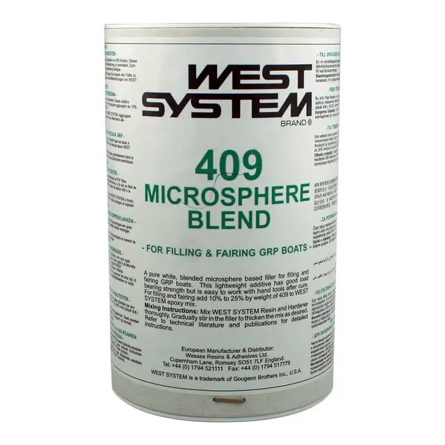 WEST SYSTEM 409 Microsphere blend For fyll og sparkel polyester, 100 g 