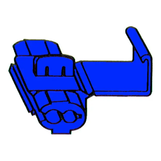 Hurtigskjøt / Strømtyv Blå - 16-14mm 10 stk 