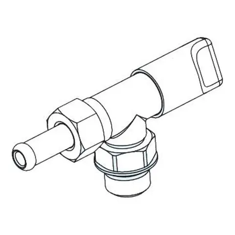 ULTRAFLEX T-stykke for styresylinder med o-ring/mutter 