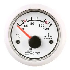 WEMA Vanntemperaturm&#229;ler hvit 0-120&#176;C
