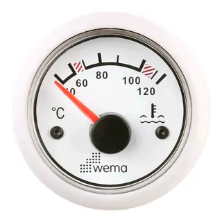 WEMA Vanntemperaturm&#229;ler hvit 0-120&#176;C