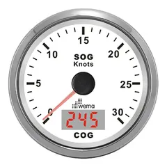 WEMA GPS knopm&#229;ler m/kompass, SL-hvit 0-30 knop