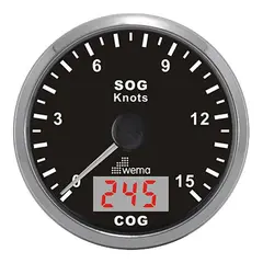 WEMA GPS knopm&#229;ler m/kompass, SL-sort 0-15 knop