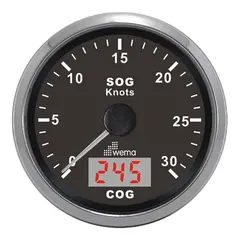 WEMA GPS knopm&#229;ler m/kompass, SL-sort 0-30 knop