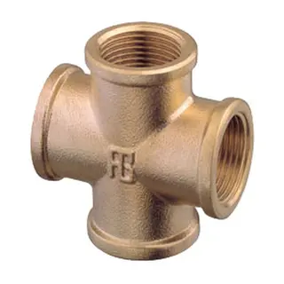 Kryss - 1/2" Messing 