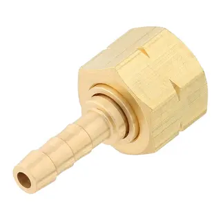 GASLOX Slangenippell - &#216;8 mm med mutter 1/4&#39;&#39; innv.venstregjenge