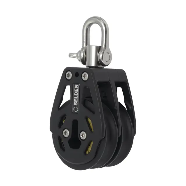 SELDÈN Blokk RBB60 dobbel m/rullelager, Ø60mm trinse 