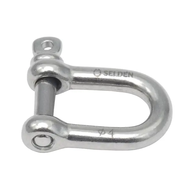 SELDÈN D-sjakkel Ø4mm, W8 x H15mm Passer BBB30/40 - BRL:500kg - SWL:250kg 