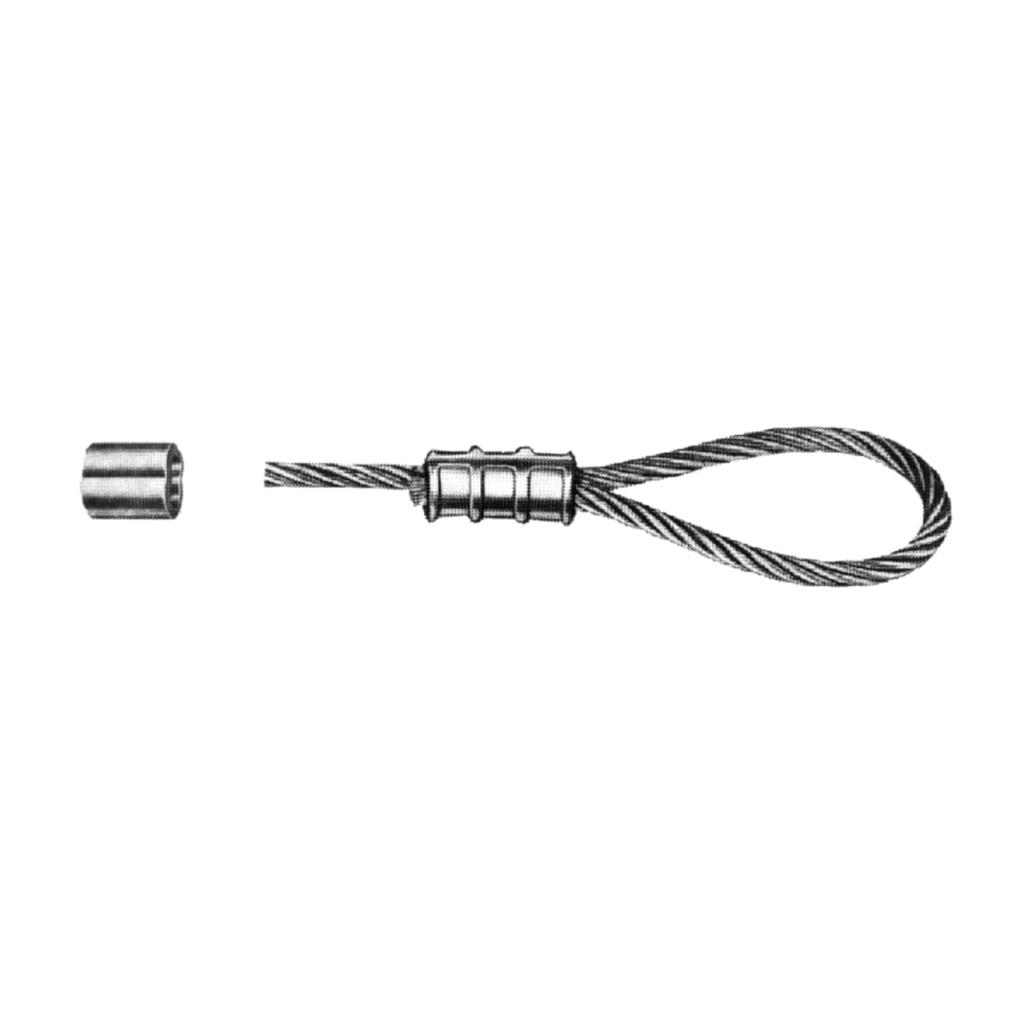 NICOPRESS Klemhylse "X", Ø6mm wire fortinnet kobber