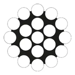Wire / Riggwire - syrefast 1x19, &#216;4mm 1 bunt x 19 tr&#229;der, metervare