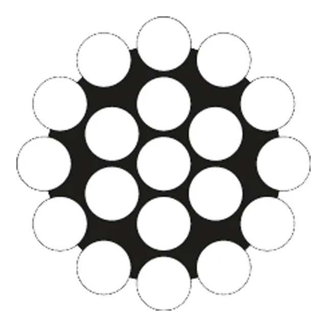 Wire / Riggwire - syrefast 1x19, Ø4mm 1 bunt x 19 tråder, metervare 