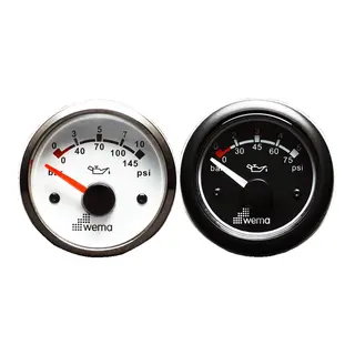 WEMA Oljetrykksm&#229;ler 0-2 bar sort