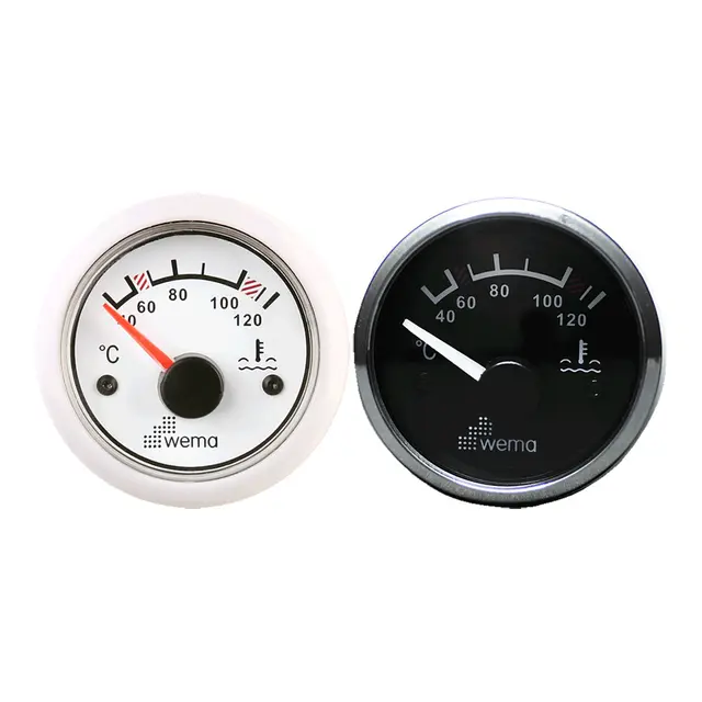 WEMA Vanntemperaturmåler - Sort 0-120°C 