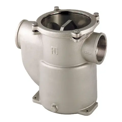GUIDI Sjøvannsfilter messing 3/4" Messing - u/slangekobling - bunnfeste 