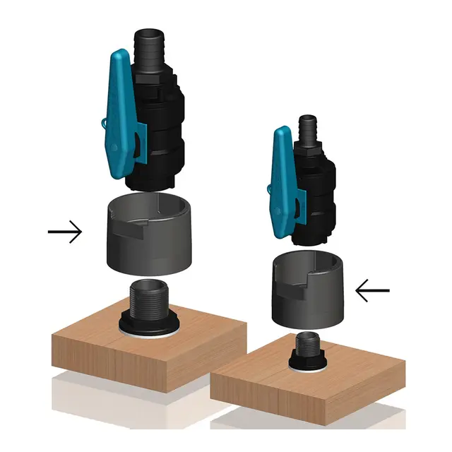 TRUDESIGN Forsterkning kuleventil ½-¾-1" 90856 - Sort 