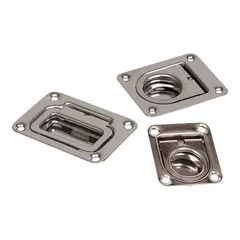 D&#248;rkring - Forkrommet messing 92 x 63 x 9mm