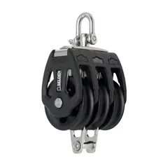 SELD&#200;N Blokk PBB80 trippel/hundsvott m/glidelager, &#216;80mm trinser