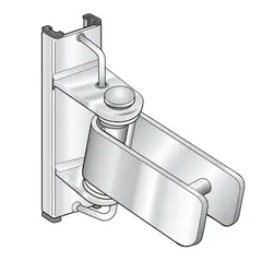 SELD&#200;N Spinakerbomsleide T-skinne 25 mm m/beslag for vertial lagring til mast