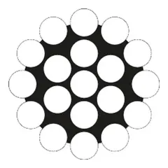 Wire / Riggwire - syrefast 1x19, &#216;7mm 1 bunt x 19 tr&#229;der, spole 125m