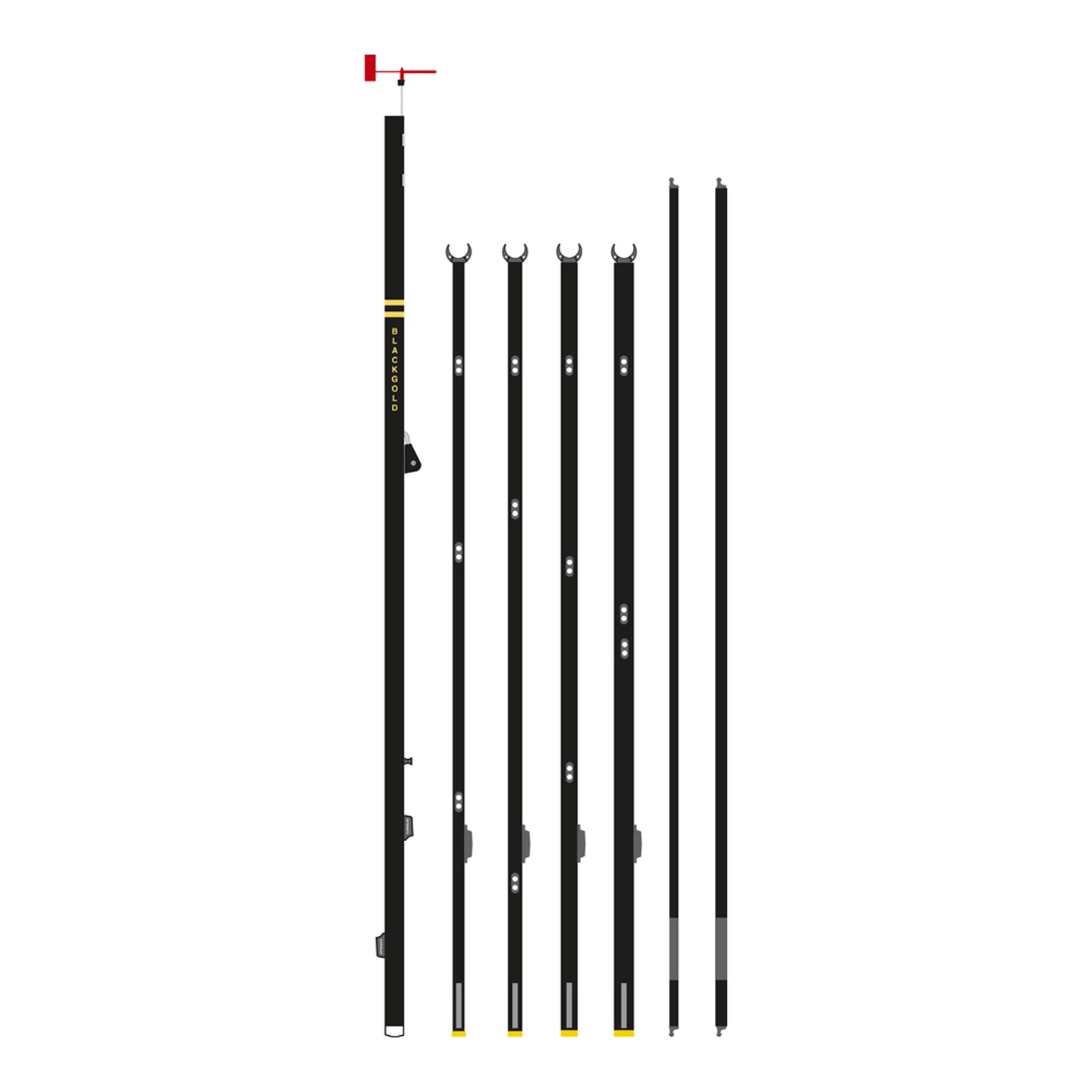 OPTIPARTS Mast, Blackgold-serie