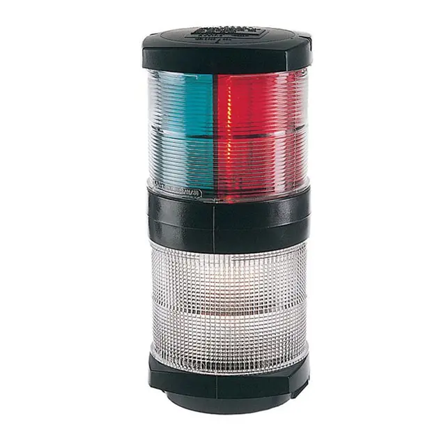 HELLA MARINE Lanterne - Tricolor / Anker Sort, stor - Combi 