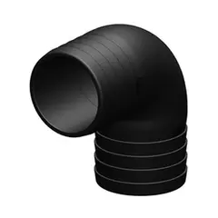 TRUDESIGN Albue 90° - Ø50mm 90610 - Sort