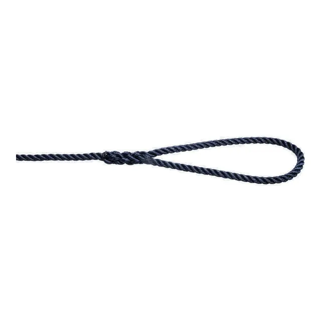 ROBLINE Rapallo fortøyningsline - m.blå Ø14mm x 6m - tvinnet - løkke/tamp 