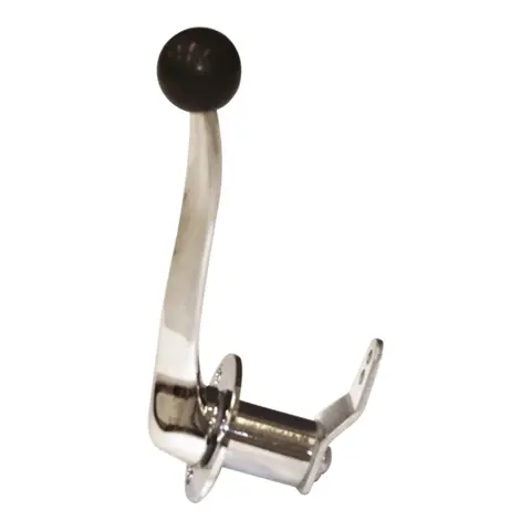 Kontrollboks enkel - Innfellbar Sidemontert - Forkrommet messing