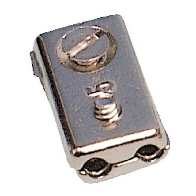Wireklemme - 5 mm Forkrommet 