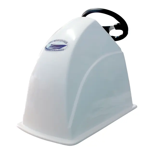 Styrekonsoll, stor Glassfiberarmert polyester, hvit gelcoat 