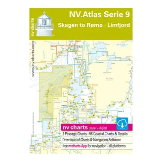 NV-CHARTS Atlas Serie 9 Danmark Vest Skagen til R&#248;m&#248;-Limfjord