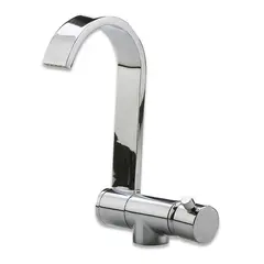 TREM Blandebatteri - moderne flat modell Krom