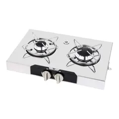 Navyload Stainless Steel 2 gasskoketopp laget i rustfritt st&#229;l/2 bluss