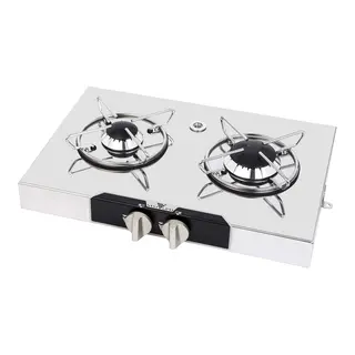 Navyload Stainless Steel 2 gasskoketopp laget i rustfritt st&#229;l/2 bluss
