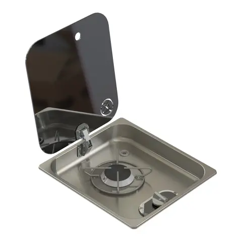 Navyload Hob 1 gasskoketopp 352 x 322 mm Rustfritt stål - Infelling