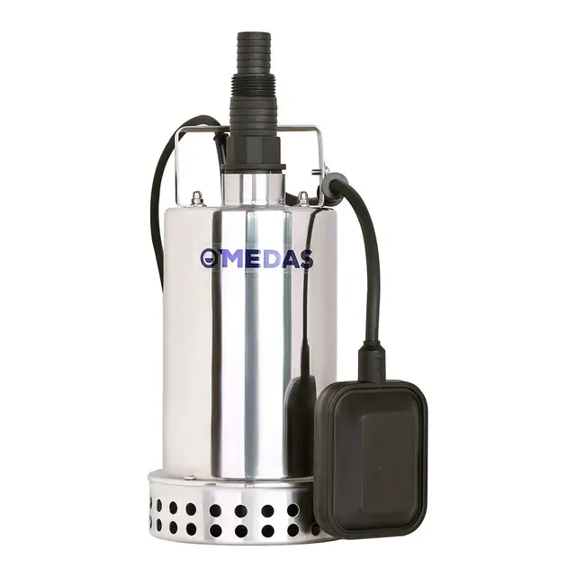 MEDAS Lensepumpe - Stål - 550W m/nivåbryter - 8000 l/t 