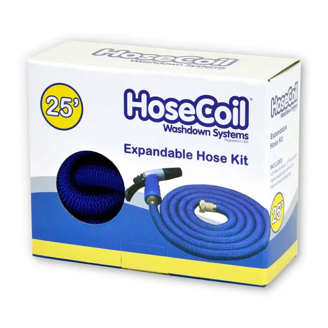 HOSECOIL Spyleslange m/ spylehåndtak 7,5m (maks) - 2,5m (min) 