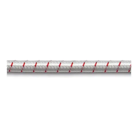 ROBLINE Chock cord / strikk - hvit/r&#248;d &#216;5mm - metervare