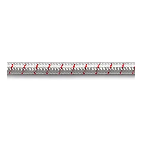 ROBLINE Chock cord / strikk - hvit/r&#248;d &#216;6mm - metervare