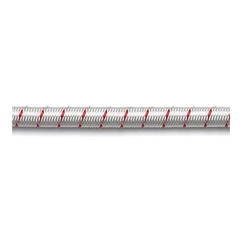 ROBLINE Chock cord / strikk - hvit/r&#248;d &#216;8mm - metervare