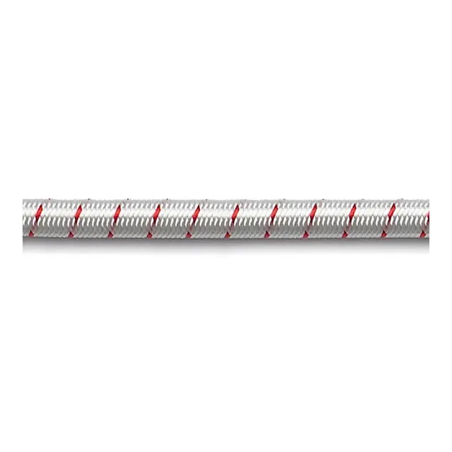 ROBLINE Chock cord / strikk - hvit/rød Ø8mm - metervare 