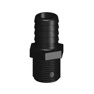 TRUDESIGN Slangekobling Ø22mm, R3/4" 90880 - Sort 