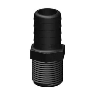 TRUDESIGN Slangekobling Ø28mm, 1" 90641 - Sort 
