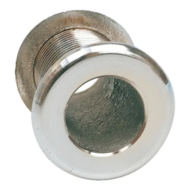 Skroggjennomføring - 3/8" Forkrommet Messing 