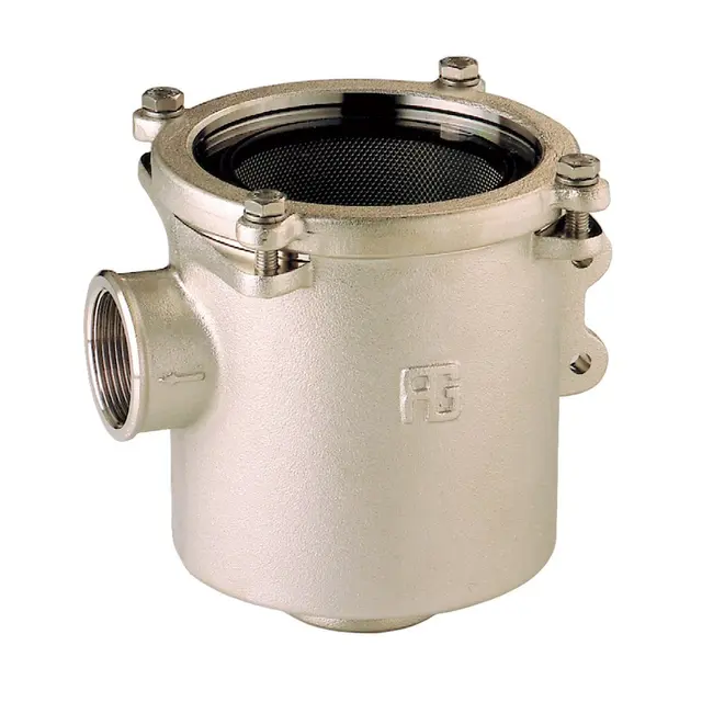 GUIDI Sjøvannsfilter 151 l/min - 1" Messing - u/slangekobling - sidefeste 