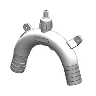 TRUDESIGN Svanehals - Ø25 mm 90321 - Hvit - m/ventil 