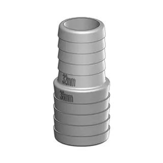 TRUDESIGN Overgang Ø 32-38 mm 90616 - Hvit 
