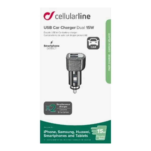 USB billader 12/24v Dual 15W 
