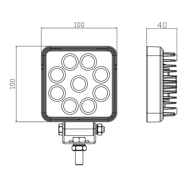 1852M Dekkslys LED 13,5W 