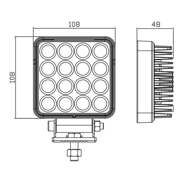 1852M Dekkslys Flom LED 24W 